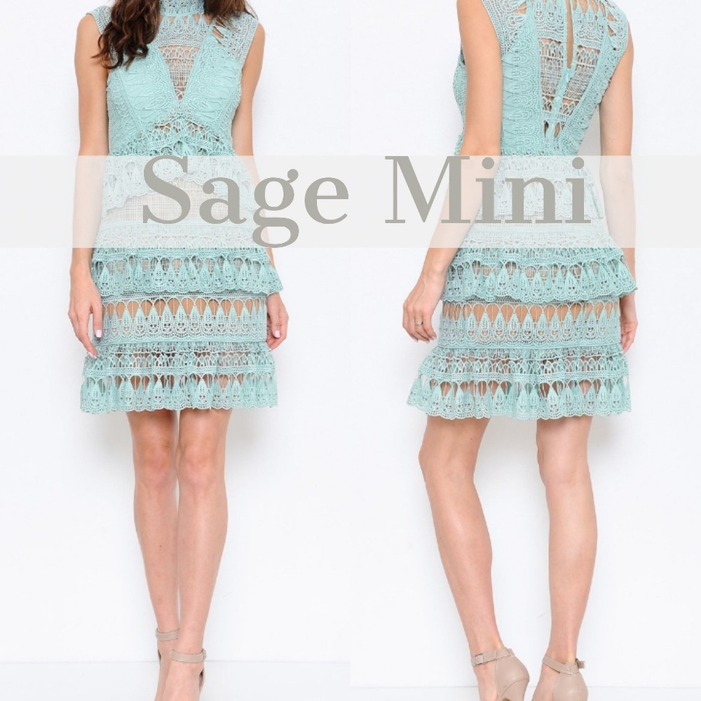 Sage Mini Dress